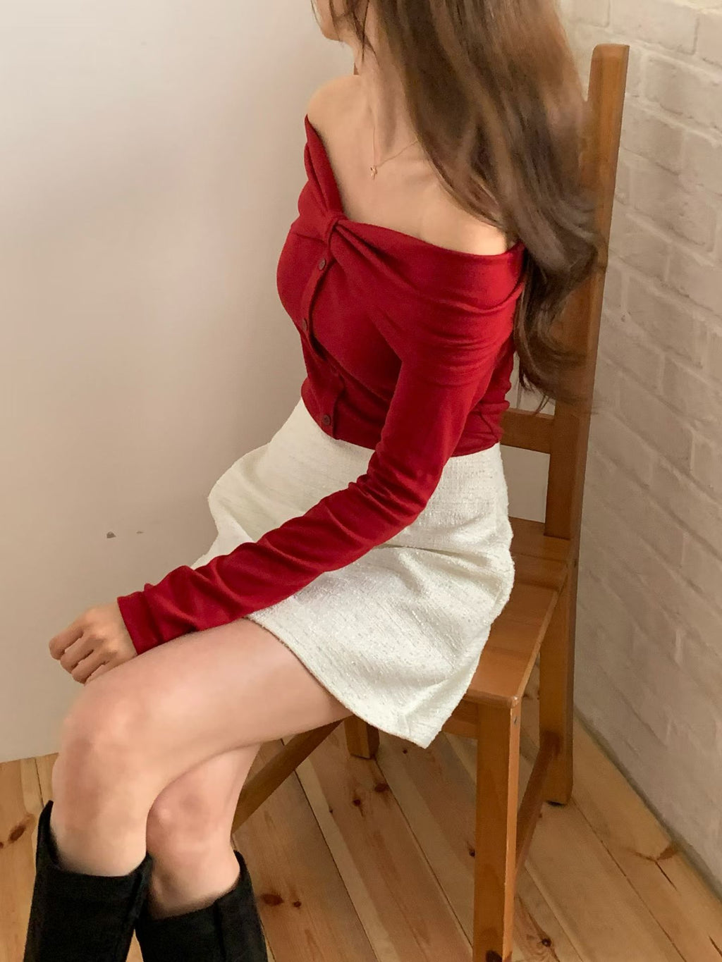 Ribbon Off-Shoulder Top