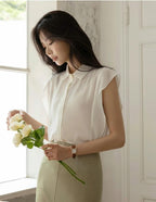 斯文雪紡恤衫背心