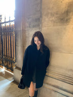 【OUNCE】French Chic Oversized Wool Raglan-sleeve Handmade Coat