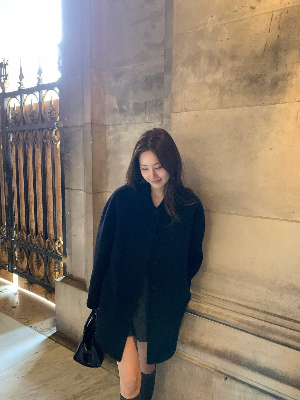 【OUNCE】French Chic Oversized Wool Raglan-sleeve Handmade Coat