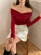 Ribbon Off-Shoulder Top