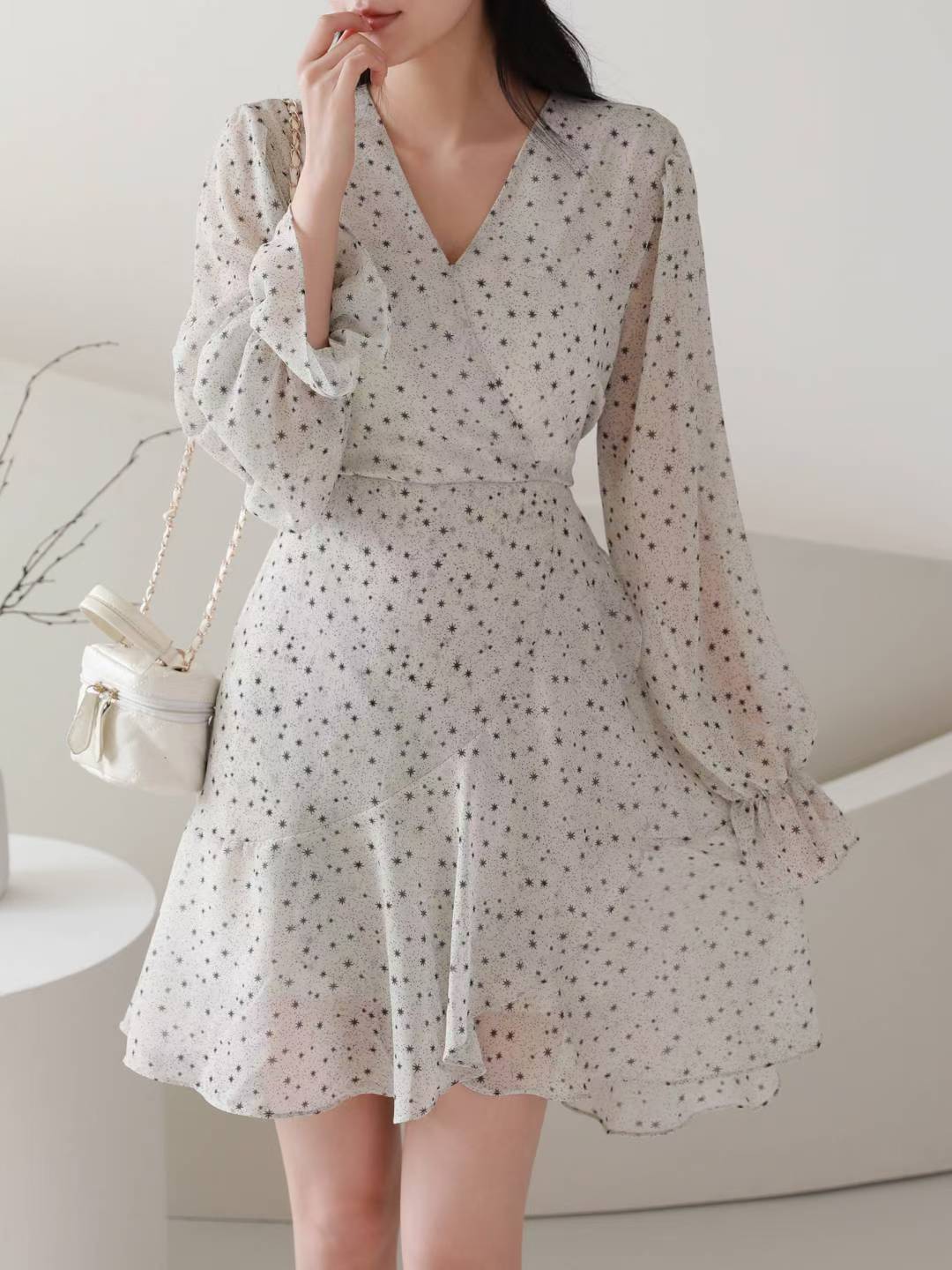 Starry Chiffon Dress