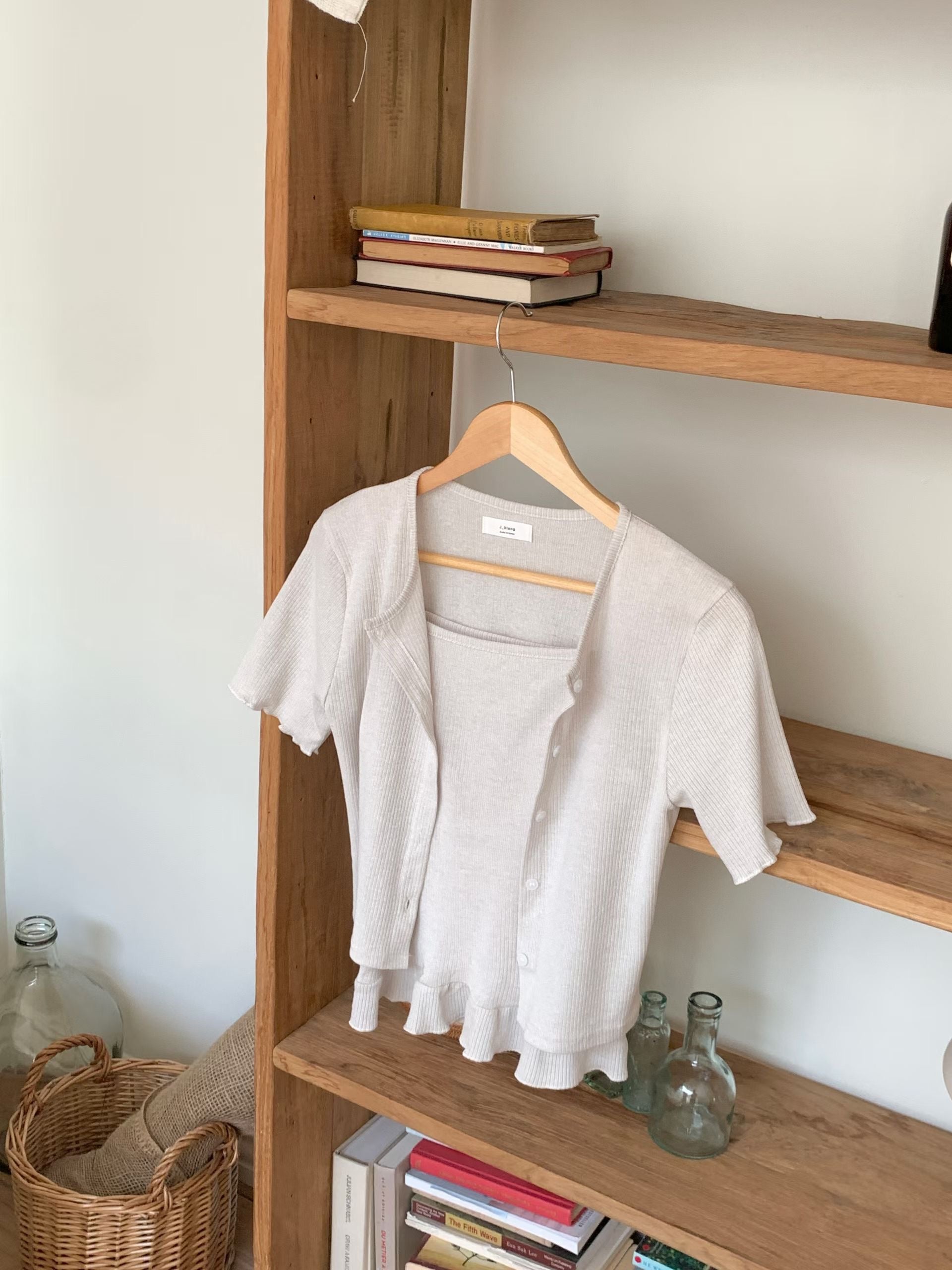 Ruffles Cotton Round Neck Top