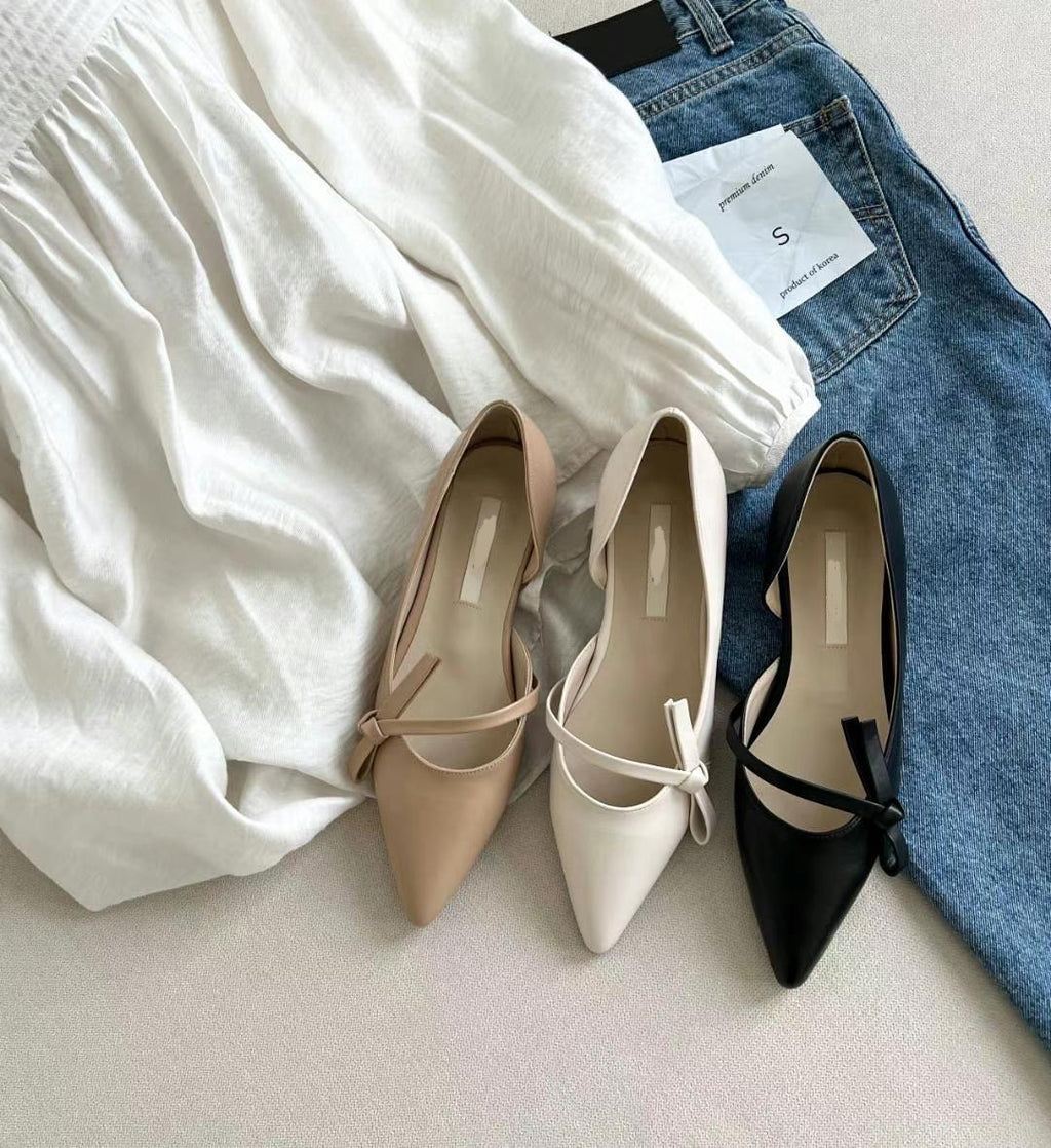 Small Side Ribbon Flats