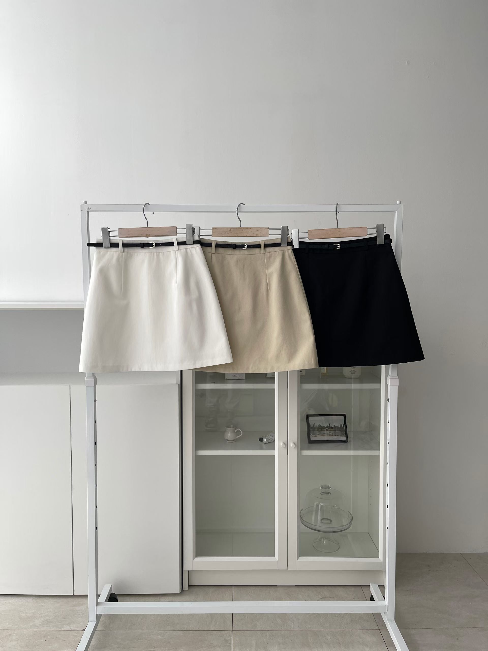 簡約A-line半身短裙(連belt)