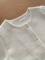 Little bow short sleeve blazer