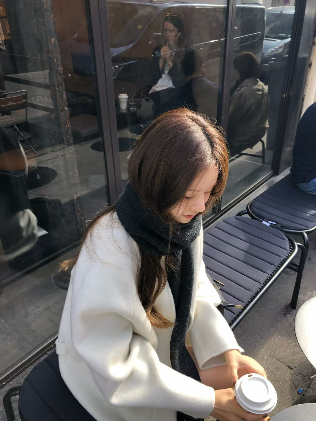 【OUNCE】French Chic Oversized Wool Raglan-sleeve Handmade Coat