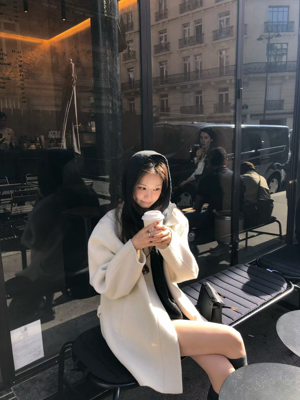 【OUNCE】French Chic Oversized Wool Raglan-sleeve Handmade Coat