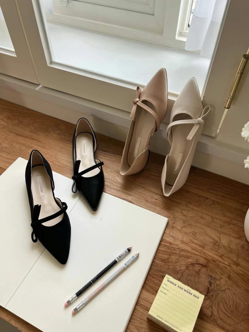 Small Side Ribbon Flats