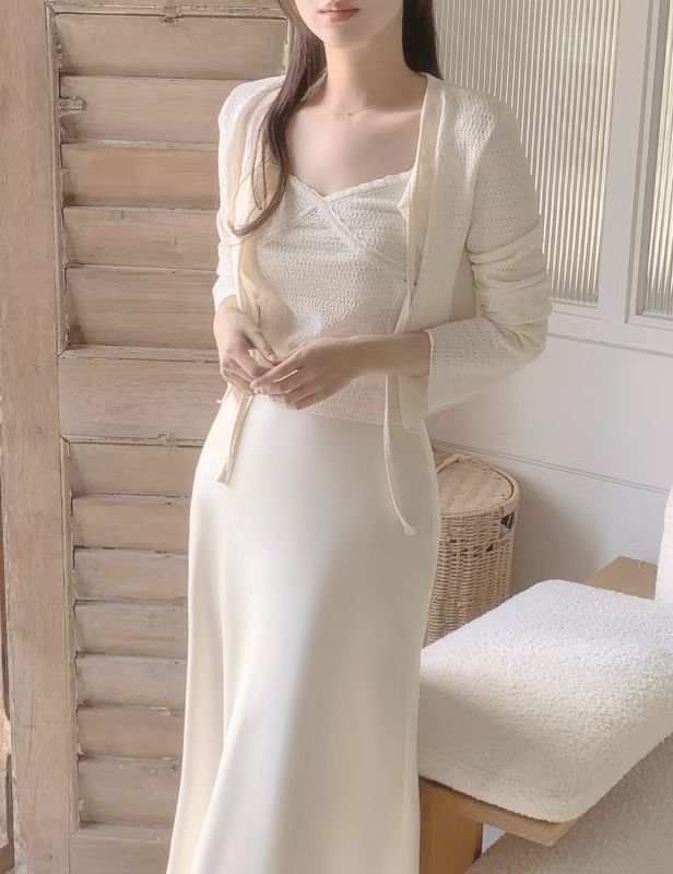 半身魚尾緞面裙