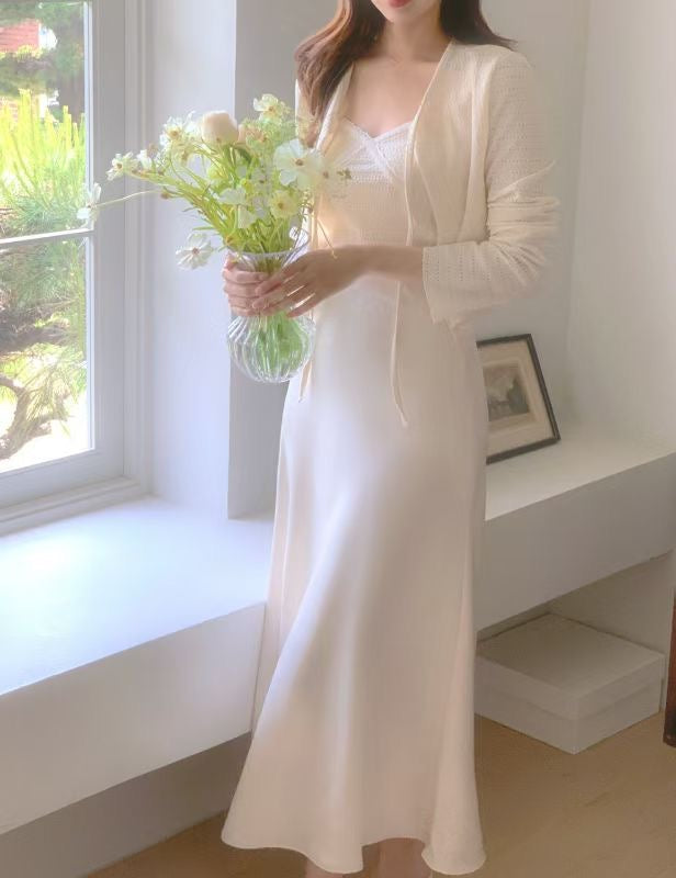 半身魚尾緞面裙