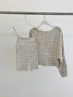 Romantic Cable Knit Thin Long-Sleeve Set