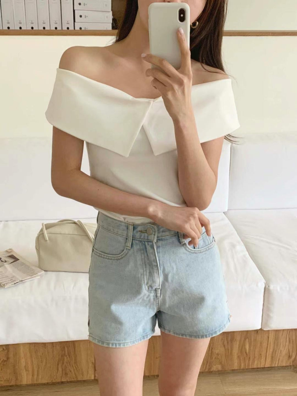 Sophisticated Off-Shoulder Top