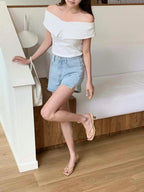 Sophisticated Off-Shoulder Top