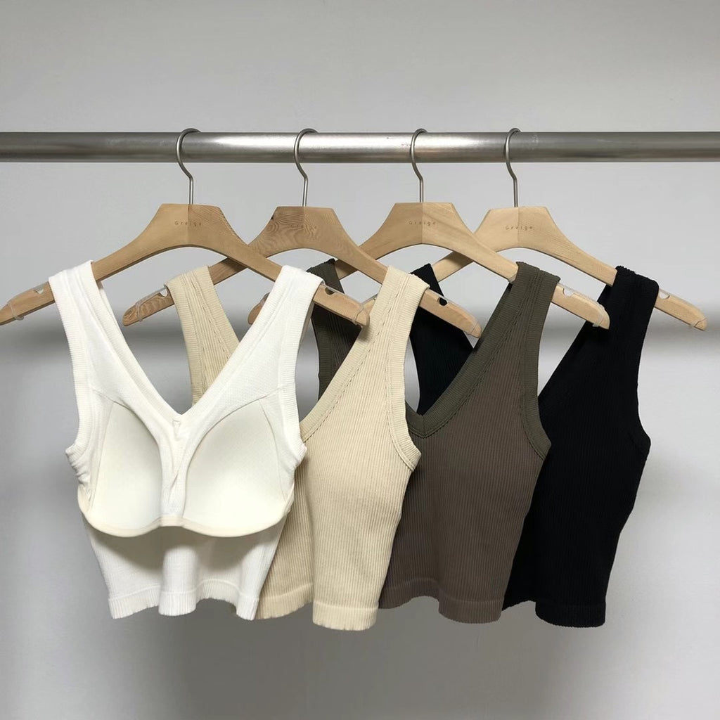 V領Bra Top (含胸墊)