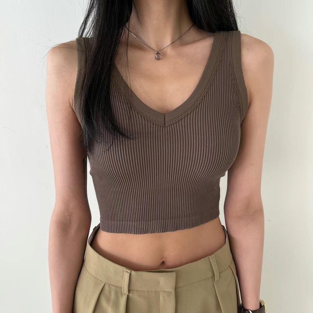 V領Bra Top (含胸墊)