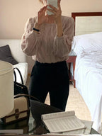 Simple lace solid color top