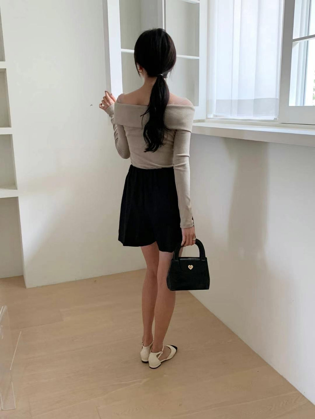 仙氣透紗長袖上衣