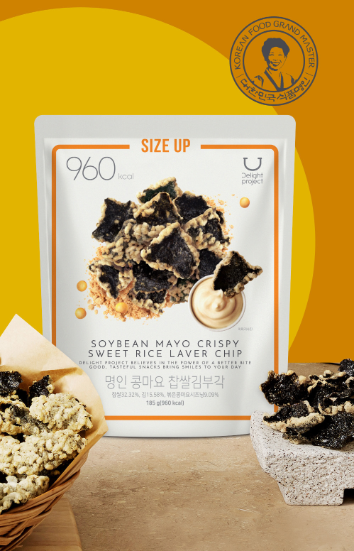 Olive Young -  [Size Up] Delight Project Soybean Mayo Crispy Sweet Rice Laver Chips