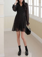Starry Chiffon Dress